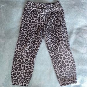 Toddler leopard sweat pants
